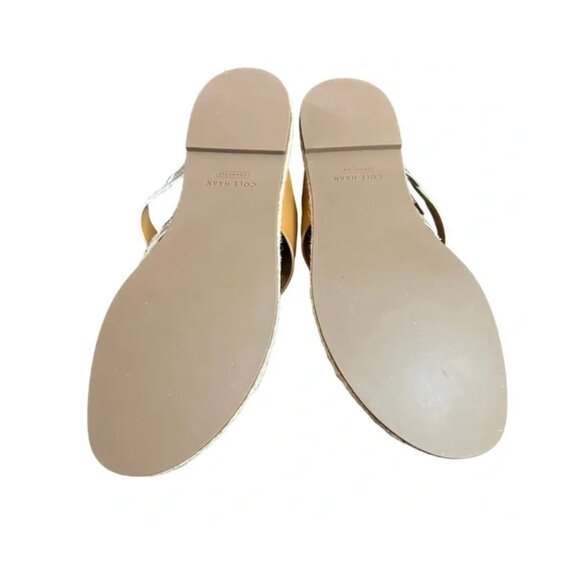 Cole Haan Florens Slide Sandals Leather Women's - Pecan Metallic 9.5 - Picture 4 of 8